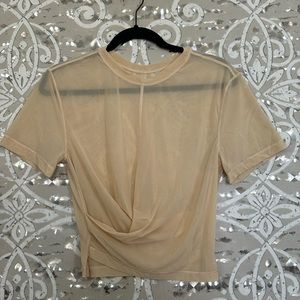 LULULEMON Nude Sheer Tshirt 4